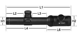 PST-14-ST-M Vortex Optics VIPER PST 1-4x24 Rifle Scope with TMCQ Reticle (MRAD) 6