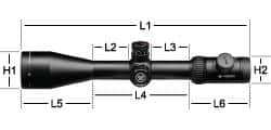 PST-624F1-A Vortex Optics Viper RifleScope with TMCQ Reticle (MOA) 6