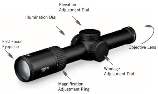 PST-1607 Vortex Optics Viper PST Gen II 1-6x24 Riflescope with VMR-2 Reticle (MRAD) 3