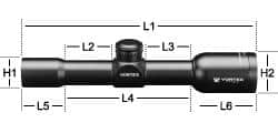 CF2-31047 Vortex Optics Crossfire II 1X24 Muzzleloader Riflescope with V-Plex Reticle (MOA) 6