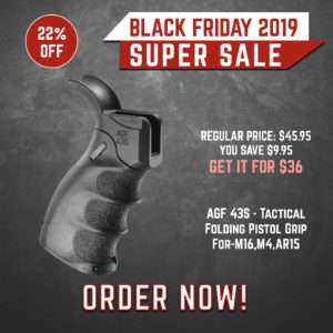 Black Friday 2019 ZFI - AGF 43S - Tactical Folding Pistol Grip For-M16M4AR15 (ZFI) 3