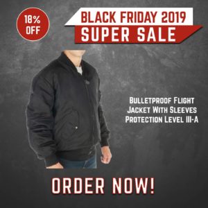Black Friday 2019 ZFI - Bulletproof Flight Jacket With Sleeves Protection Level III-A (ZFI) 3