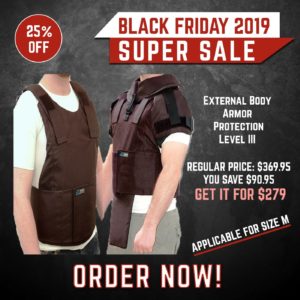 Black Friday 2019 ZFI - External Body armor protection level III-A with option for detachable add-ons(ZFI) 3