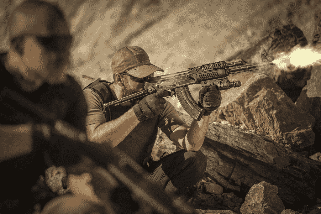 Zfi Ink SOLDIERS SHOOTING WITH TACTICAL FIREARM ACCESSORIES - ZFI-Inc