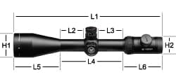 PST-624F1-M Vortex Optics Viper RifleScope with TMCQ Reticle (MRAD) 6