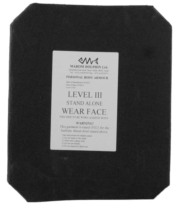Ceramic Stand Alone Plate Protection Level III (3) Lightweight 1