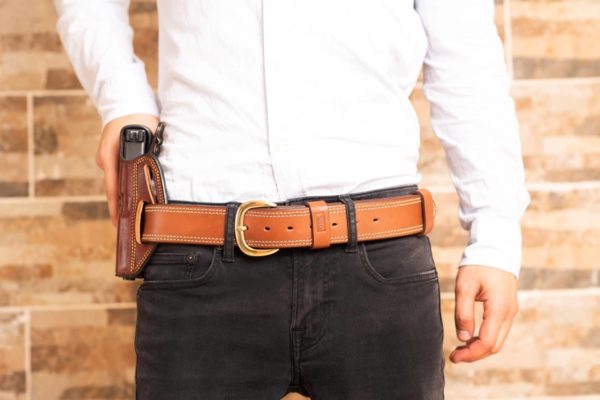 KIRO MOAB Premium Heavy Duty Handmade Leather Belt for Gun Carry 7