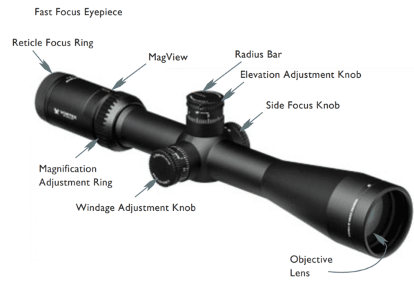 VHS-4310 Vortex Optics VIPER® HST™ 6-24x50 Riflescope with VMR-1 Reticle (MRAD) 1