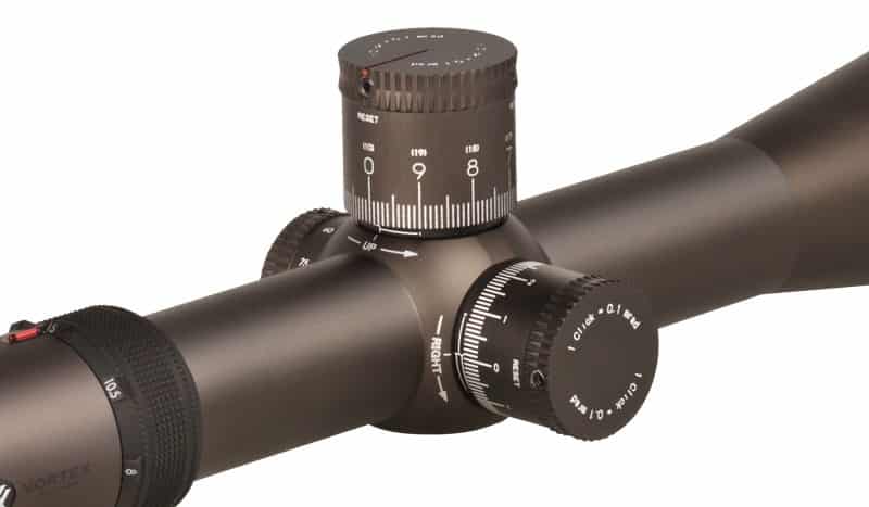 Vortex Optics RZR-52006 Razor HD 5-20x50 EBR-2B MRAD Reticle | 35mm Tube 10 MRAD Travel per Rotation 2