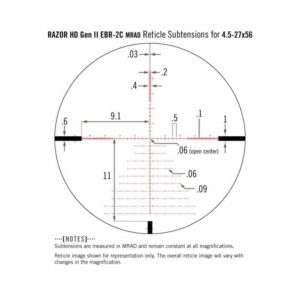 RZR-42706 Vortex Optics Razor HD Gen II 4.5-27X56 Riflescope with EBR-2C Reticle (MRAD) 13