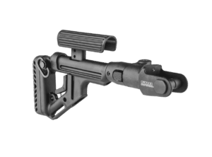 Fab Defense AKMS (underfolder) Tactical Folding Buttstock with Cheek Piece - UAS-AKMS P