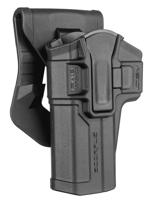 Clearance Sale! - M1 SCORPUS FAB Defense Glock 20, 21, 29, 30 Level 1 Holster (Paddle+Belt) 3