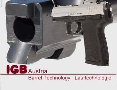 IGB Austria custom barrel for HK USP - .40S&W, 9x19, 9x21 & .357Sig 2