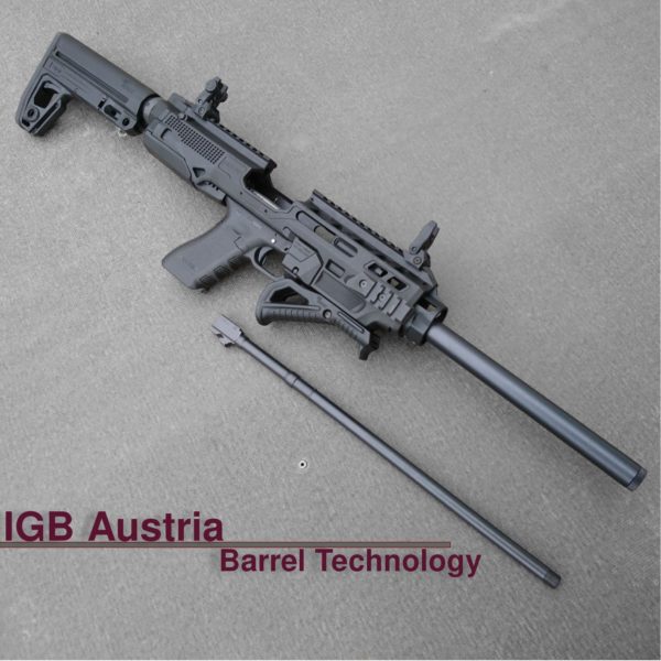 Gen 3 & 4 Glock 16" Barrel - IGB Austria Match Grade Hexagonal 16" Threaded Barrel for .10 Auto, .40S&W & .45ACP Calibers 4