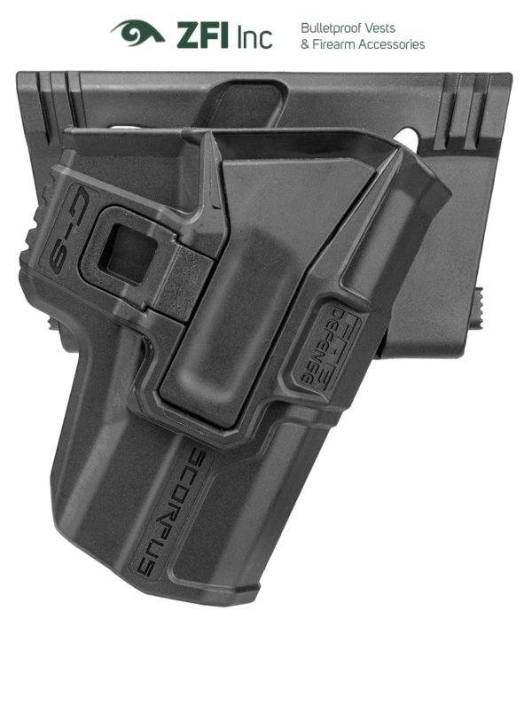 M24 Belt G-9 SCORPUS Fab Defense Glock-43 (Single Stack 9mm) Level 1/2 Retention Holster - Slim Fitting Design 2