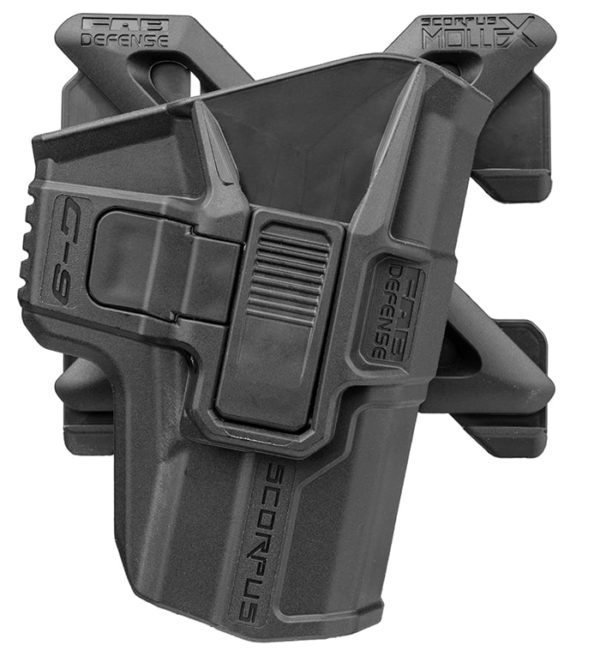 Clearance Sale! M1/MX SCORPUS Fab Defense 1911 Level 2 Holster (Paddle+Belt+Molle Attachments) - black, right hand 1