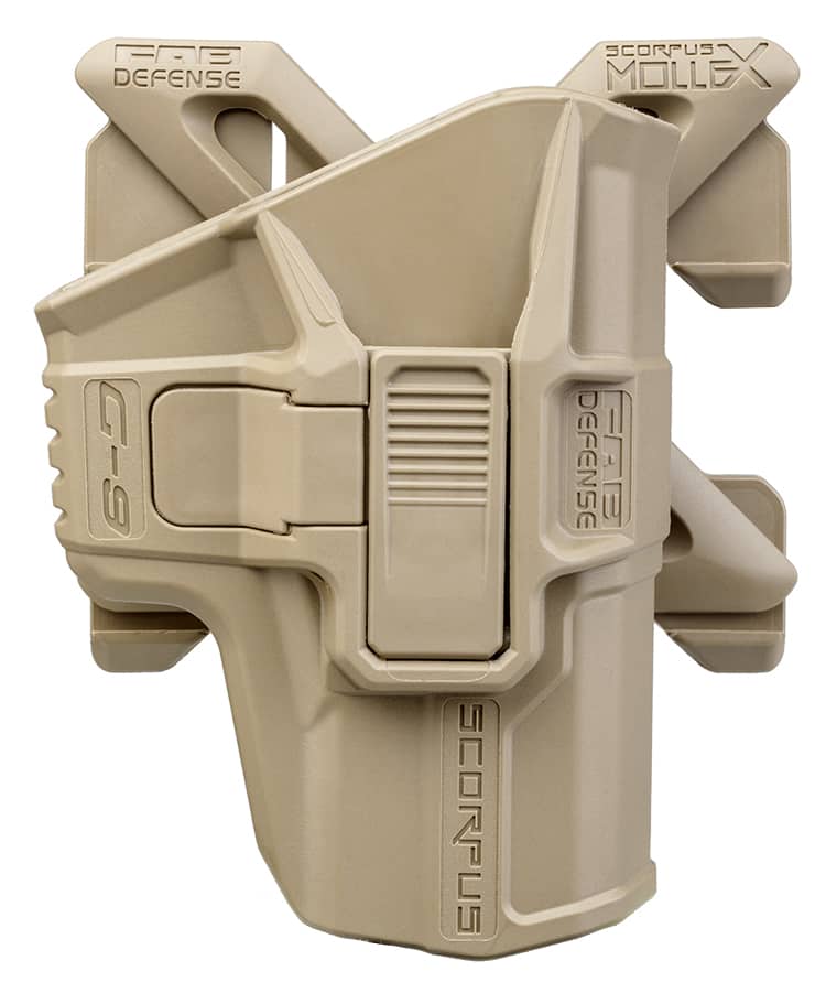Fab MX Level 2 Retention Holster w360 Swivel Molle compatible fits S&W M&P 9/40 