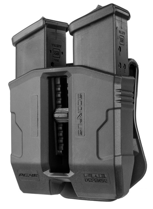 Fab Defense Double Magazine Pouch for Glock .45 (Paddle+Belt) - PG.45 1