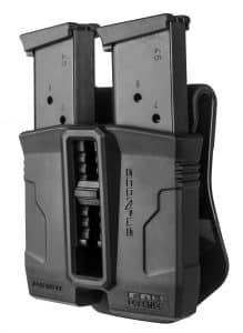 Fab Defense Double Magazine Pouch for .45 Single-Stack 1911 Steel Magazines (Paddle+Belt) - PS1911