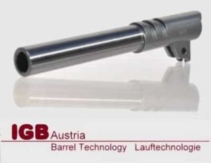 IGB Austria custom barrel for 1911-9mm Pistol - 9x21 & .38 Super Auto Caliber