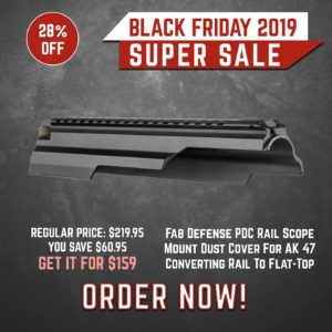 Black Friday 2019 ZFI - Fab Defense PDC Rail Scope Mount Dust Cover for AK 47 Converting Rail To Flat-Top (ZFI) 3