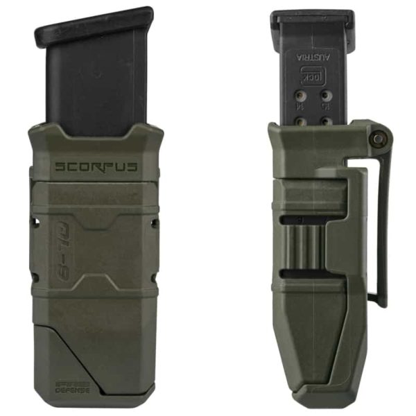Fab Defense QL-9 Single Magazine Pouch & Quick Loader for Polymer & Steel 9mm / .40 S&W Double Stack Magazines 1