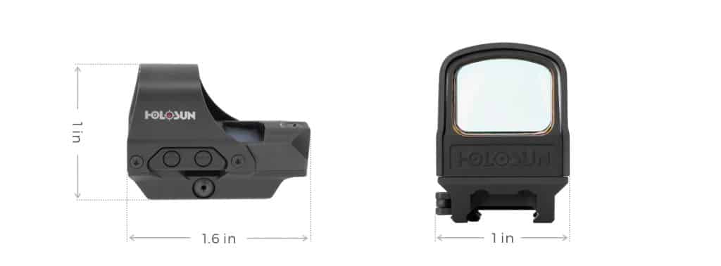 Holosun HE510C-GR Green Dot / Circle Dot Reflex Sight with Solar Panel 6