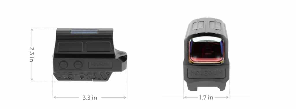 Holosun HE512C-GD Orange Dot / Circle Dot Reflex Sight With Solar Panel 4