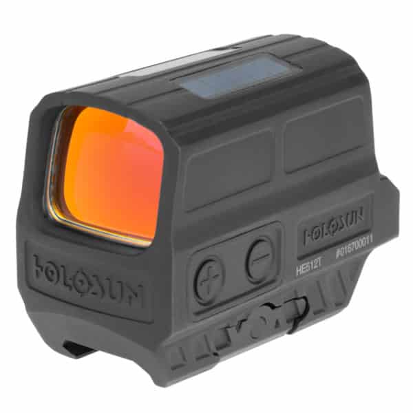 Holosun HE512T-RD Red Dot / Circle Dot Reflex Sight With Solar Panel and Titanium 1