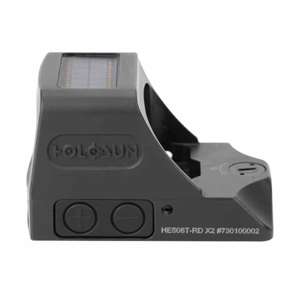 Holosun HE508T-RD X2 Red Dot / Circle Dot Reflex Sight With Solar Panel and Titanium 3