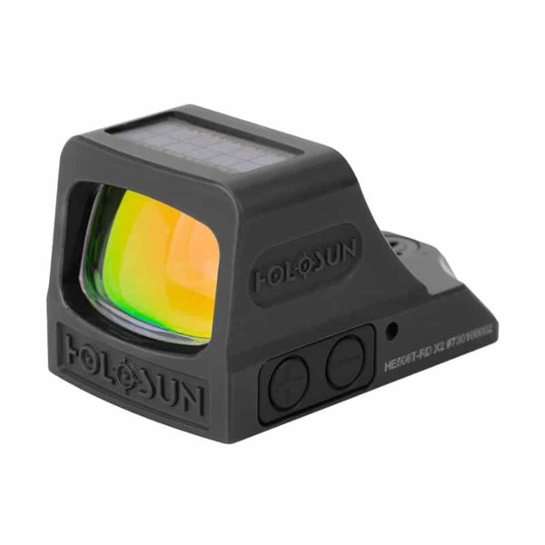 Holosun HE508T-RD X2 Red Dot / Circle Dot Reflex Sight With Solar Panel and Titanium 1