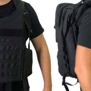 MASADA Armour MS_TACBAG Bulletproof Tactical Backpack Full Body Armor Bulletproof Vest 3A Protection Level Front On Two Sides - TACTICAL 3
