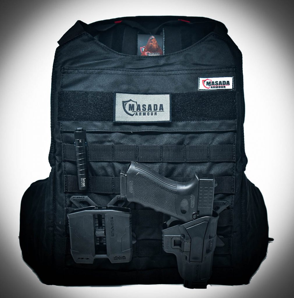 MASADA Bulletproof Backpack Front and Back Full Body Armor Converts to Bulletproof Vest (IIIA) - FREE Shipping 10