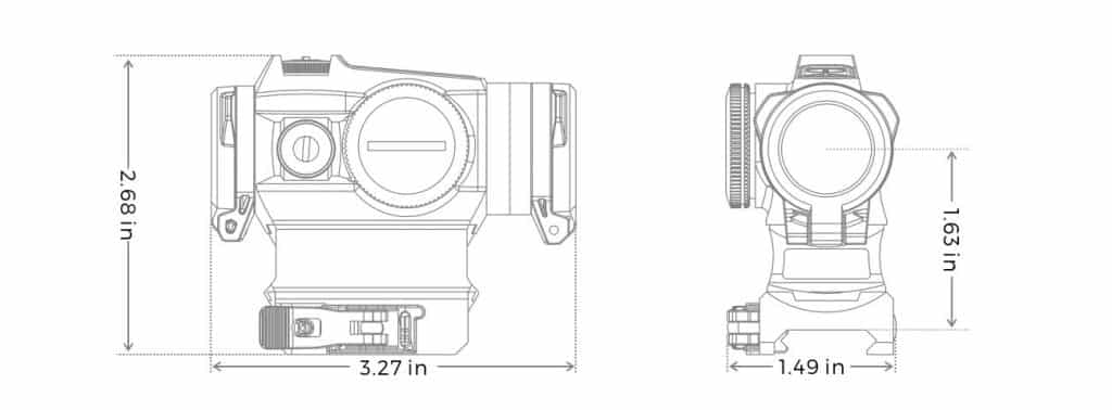 Holosun HS515GM Red Dot / Circle Dot Micro Sight With Shake Awake and QD Mount 5