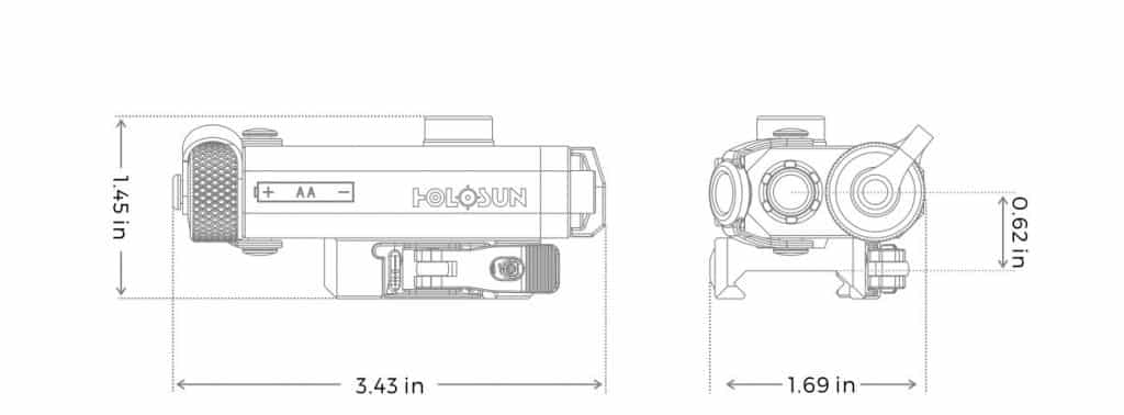 Holosun LS117G Colimated Laser Sight with QD mount 1