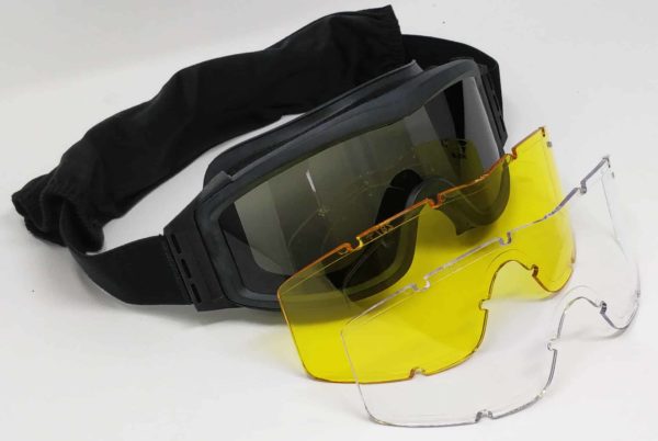 KIRO Goggle for Shooting and Tactical Environments with 3 Types of Lenses 1