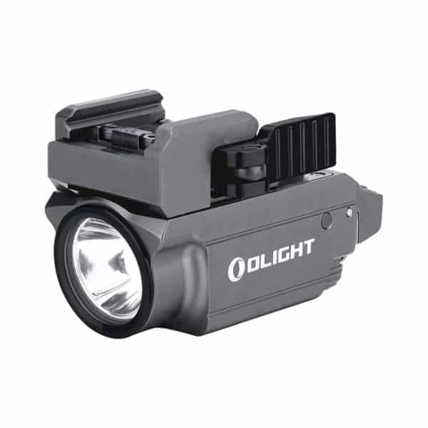 Olight Baldr Mini Flashlight with Adjustable Sliding Rail, Lithium Polymer Battery, White Light & Green Beam 15
