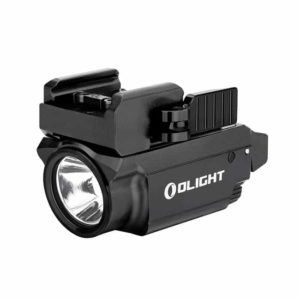 Olight Baldr Mini Flashlight with Adjustable Sliding Rail, Lithium Polymer Battery, White Light & Green Beam
