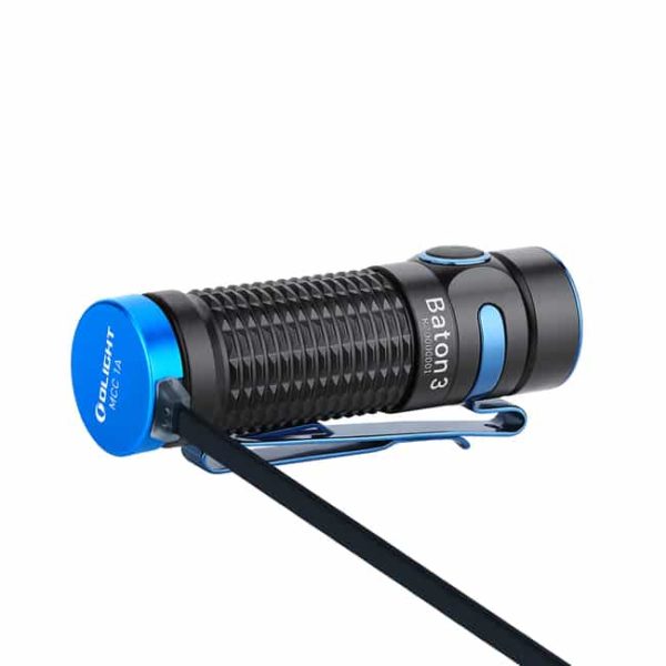 Olight Baton 3 with High LED & TIR lens (Max Beam of 1,200 Lumens) Rechargeable Battery via Magnetic Charging 4
