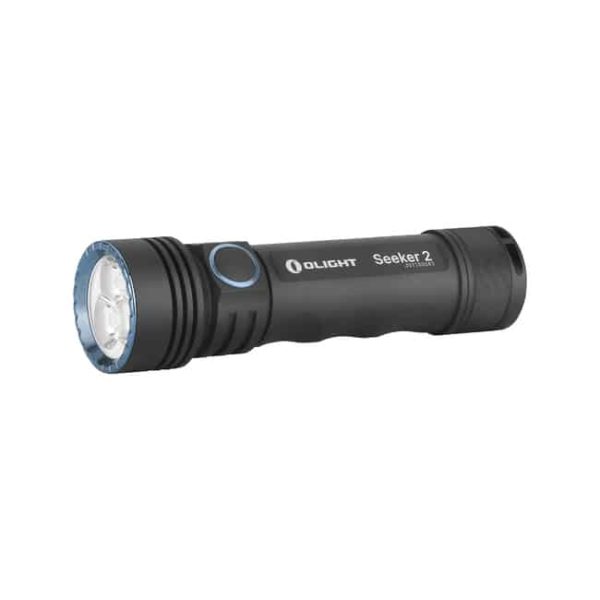 Olight Seeker 2 Flashlight with Rechargeable Battery, Magnetic USB ChargeBase (Max Output of 3,000 Lumens) 1