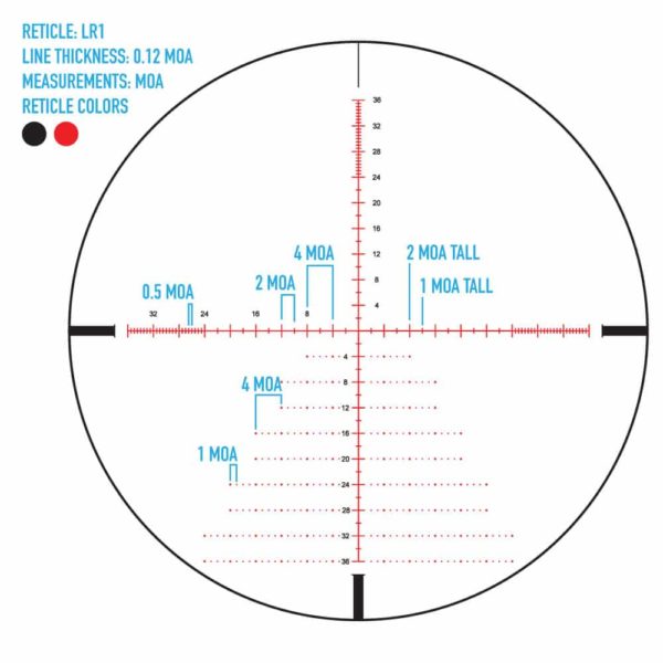 Sightmark Citadel 3-18x50 LR1/LR2/MR2 Riflescope 3