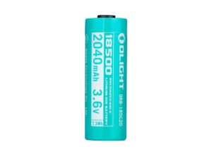Olight 185C20 18500 2040mAh 3.7V Protected Lithium Ion (Li-ion) Button Top Battery