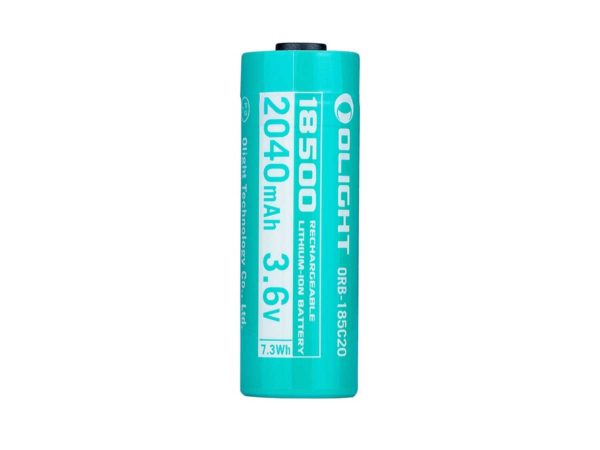 Olight 185C20 18500 2040mAh 3.7V Protected Lithium Ion (Li-ion) Button Top Battery 1