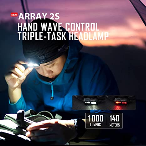 Olight Array 2S 1000 Lumens Hand Wave Control Headlamp 2