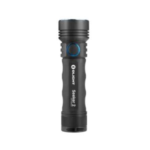 Olight Seeker 2 Flashlight with Rechargeable Battery, Magnetic USB ChargeBase (Max Output of 3,000 Lumens)