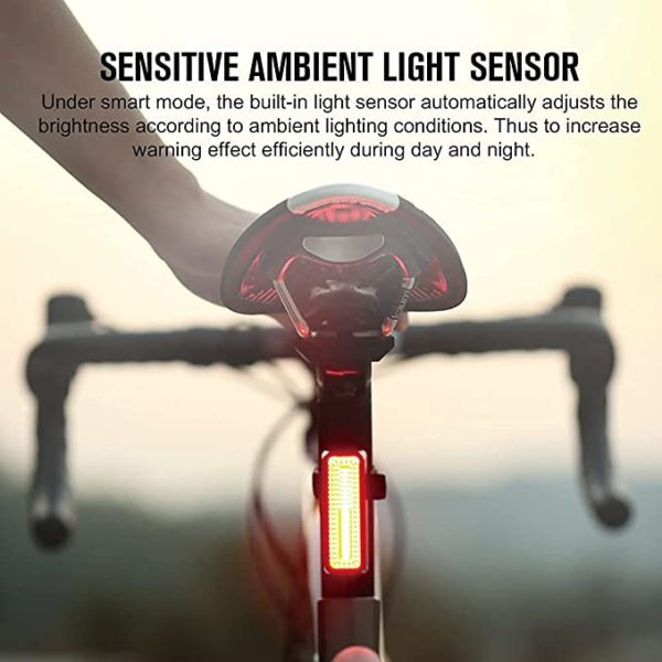 Olight RN 180 Smart Bike Tail Light 180 Lumens Break Sensing Rear Light 260° Visibility 5