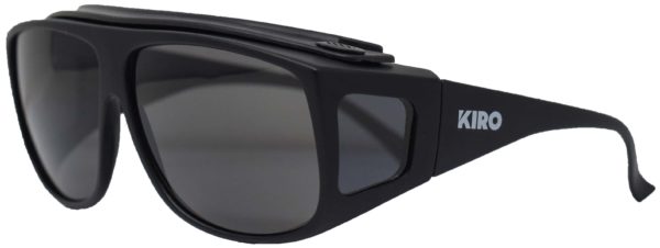 KIRO Cestus - Extremely Durable Ballistic Rated Grey Range Glasses w/ High FOV - Unique Over the Glasses Design for Maximum comfort and Stability (KA-CES) 3